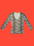 90s Inspired Snake Print Top